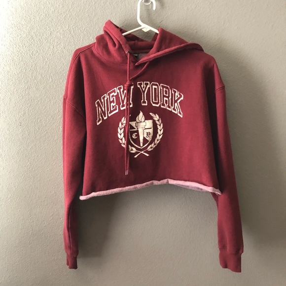 Crop Hoodie SZM New York Graphic